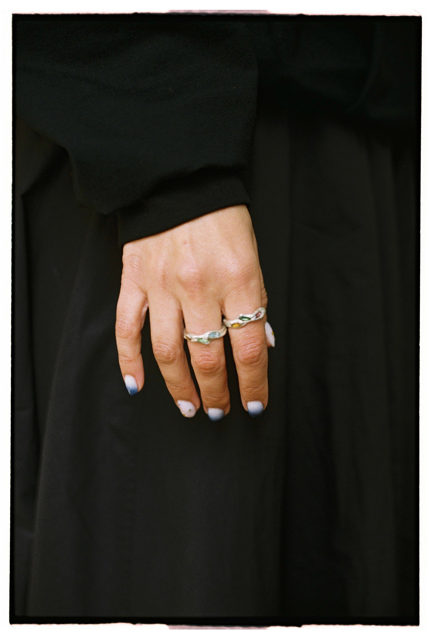 Circle of Intention Ring with Tourmaline Gemstones