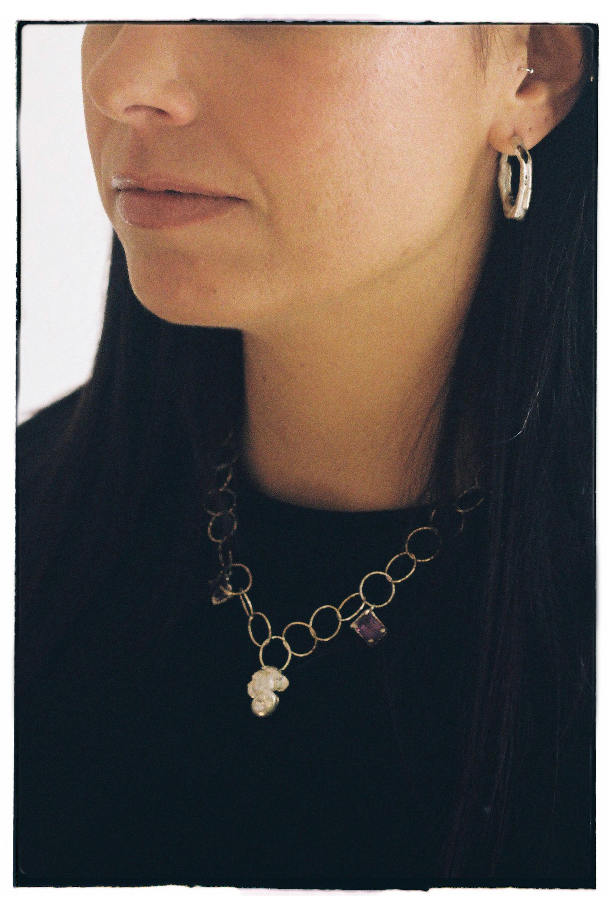 Eternal Flame Chain with Amethysts