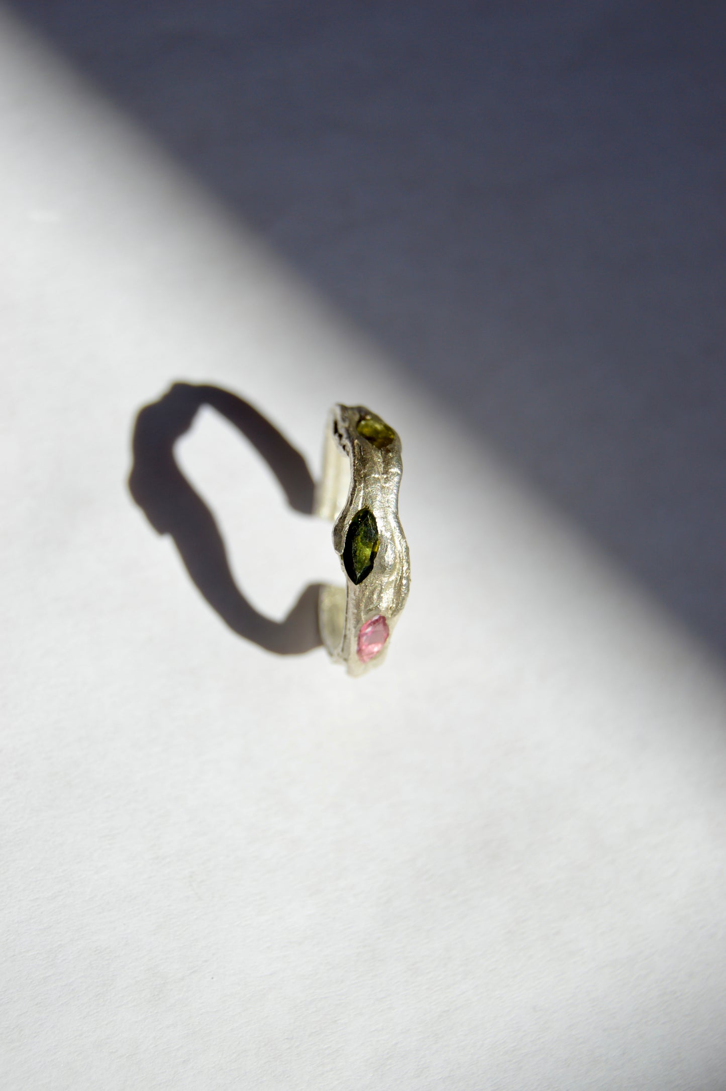Circle of Intention Ring with Tourmaline Gemstones