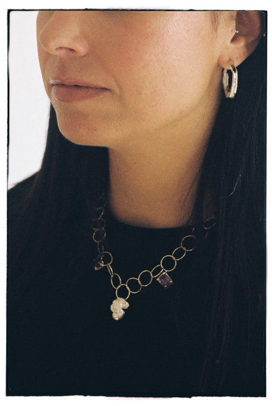 Eternal Flame Chain with Amethysts