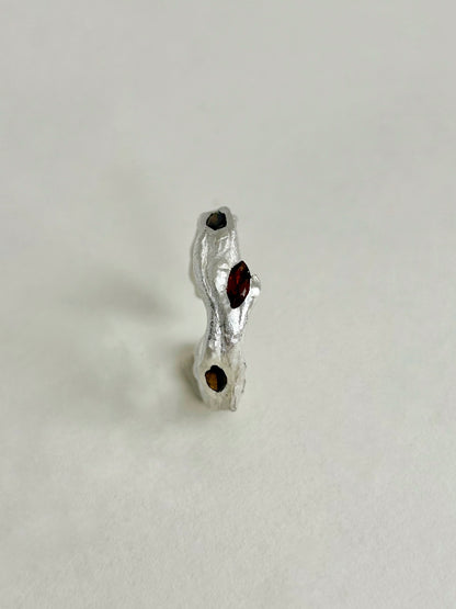 Circle of Intention Ring with Tourmaline Gemstones