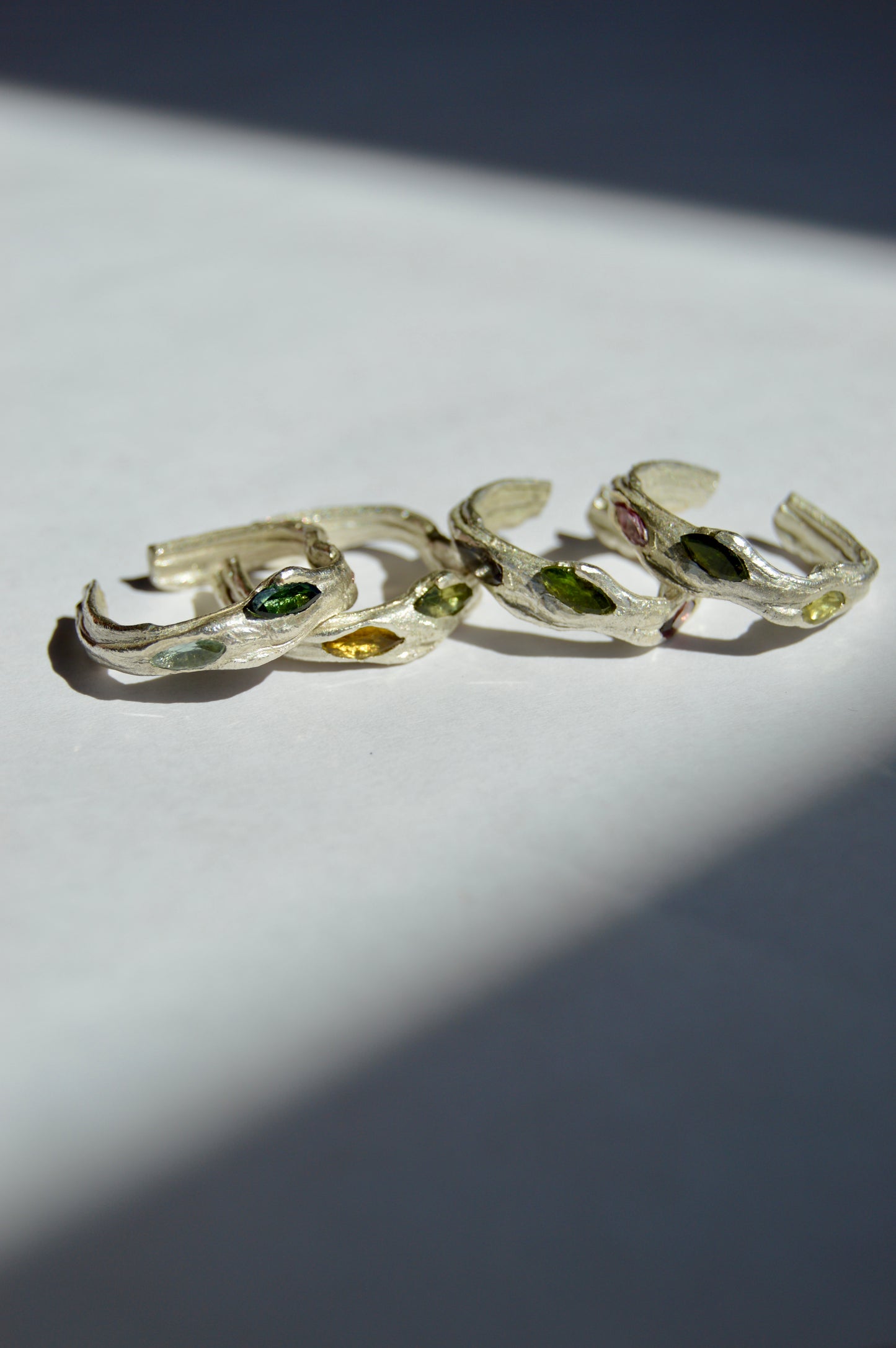 Circle of Intention Ring with Tourmaline Gemstones