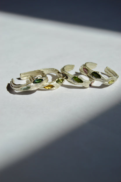Circle of Intention Ring with Tourmaline Gemstones